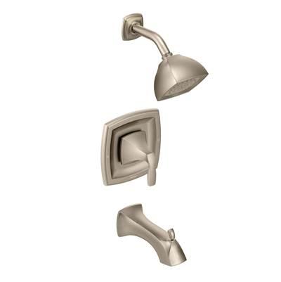 Moen Voss Posi-Temp Single-Handle Tub and Shower Trim Kit in Brushed Nickel (Valve Sold Separately) by Moen