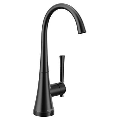 Moen Sip Modern One-Handle High Arc Beverage Faucet in Matte Black by Moen