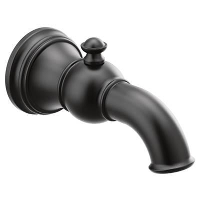 Moen Weymouth Tub Spout with Diverter 1/2-Inch Slip-Fit CC Connection, Matte Black by Moen