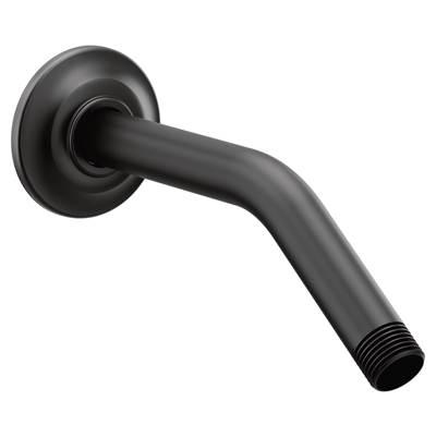 Moen Premium 8-Inch Standard Shower Arm with Matching Flange Included, Matte Black by Moen