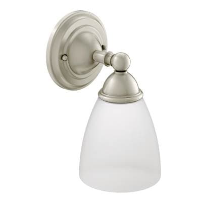 Moen Brushed Nickel One Globe Bath Light