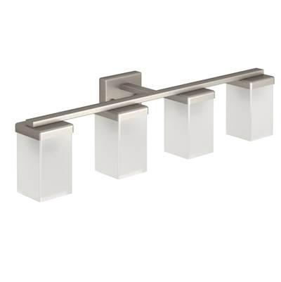 Moen Brushed Nickel Four Globe Bath Light by Moen