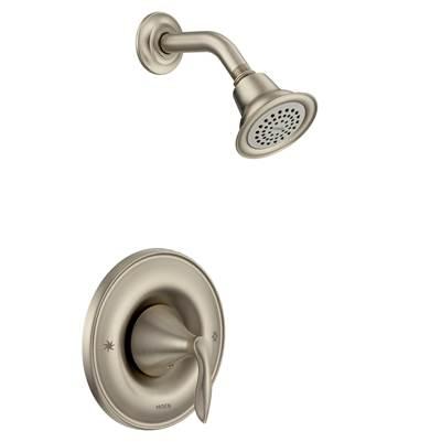 Moen Eva Single-Handle 1-Spray Posi-Temp Shower Faucet Trim Kit in Brushed Nickel (Valve Sold Separately) by Moen