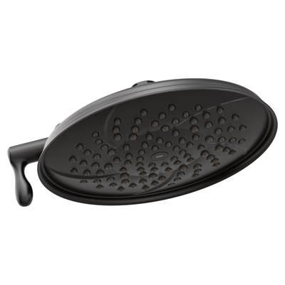 Moen Isabel 8-Inch Two-Function Eco-Performance Showerhead with Immersion Technology, Matte Black by Moen