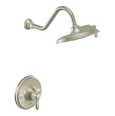 Moen Weymouth Posi-Temp Eco-Performance Shower Trim Kit in Brushed Nickel (Valve Sold Separately) by Moen