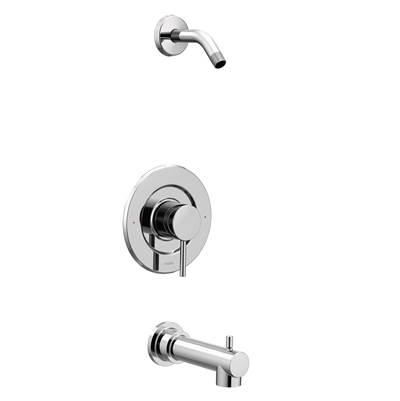 Align Posi-Temp Pressure Balancing Modern Tub and Shower Trim Kit without Showerhead, Valve Required, Chrome
