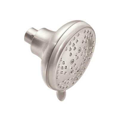 Moen 4-Inch Five-Function Shower Head, Brushed Nickel - Chrome