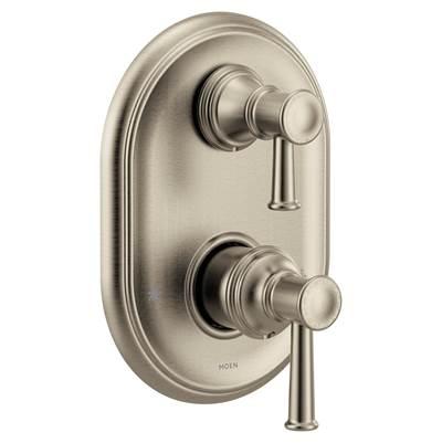 Belfield M-CORE 3-Series 2-Handle Shower Trim with Integrated Transfer Valve in Brushed Nickel (Valve Sold Separately) by Moen