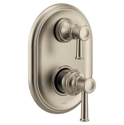 Moen Belfield M-CORE 3-Series 2-Handle Shower Trim with Integrated Transfer Valve in Brushed Nickel (Valve Sold Separately)