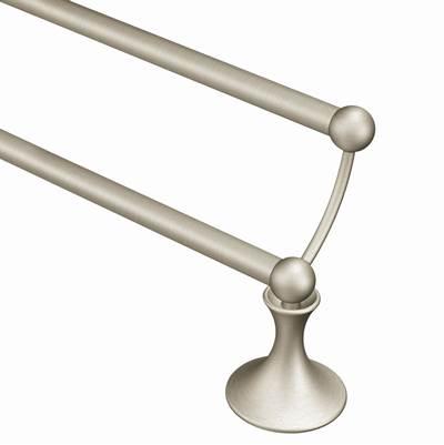 Moen Brushed Nickel 24'' Double Towel Bar by Moen