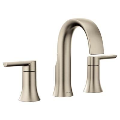 Moen Doux 8 in. Widespread 2-Handle Bathroom Faucet Trim Kit in Brushed Nickel (Valve Sold Separately) by Moen