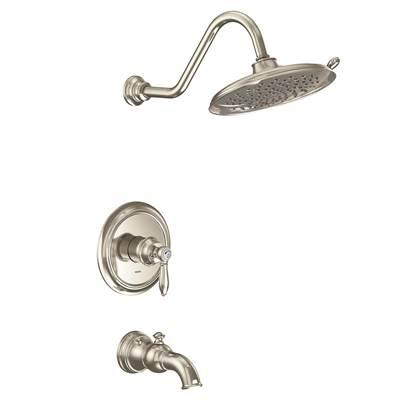 Moen Weymouth M-CORE 2-Series Eco Performance 1-Handle Tub and Shower Trim Kit in Polished Nickel (Valve Sold Separately) by Moen