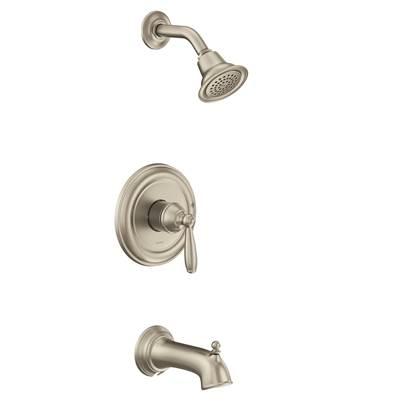 Brantford M-CORE 2-Series Eco Performance 1-Handle Tub and Shower Trim Kit in Brushed Nickel (Valve Sold Separately) by Moen