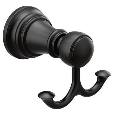 Moen Matte Black Double Robe Hook by Moen