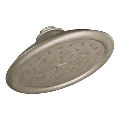 Moen ExactTemp 7'' One-Function Rainshower Showerhead with Immersion Technology at 2.5 GPM Flow Rate, Brushed Nickel by Moen
