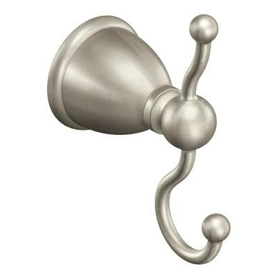 Moen Brushed Nickel Double Robe Hook by Moen