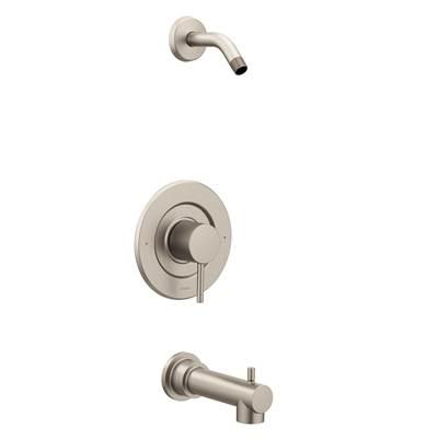 Align Posi-Temp Pressure Balancing Modern Tub and Shower Trim Kit without Showerhead Valve Required, Brushed Nickel