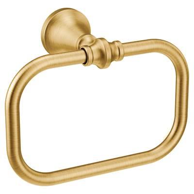Brushed Gold Towel Ring by Moen