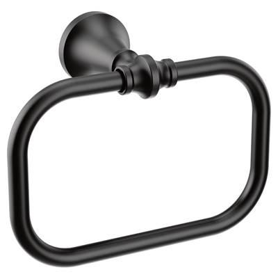 Moen Matte Black Towel Ring by Moen