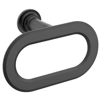 Moen Matte Black Towel Ring by Moen