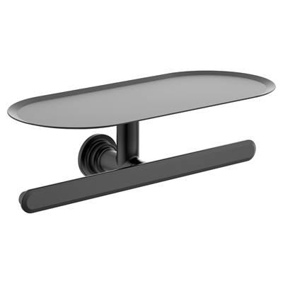 Moen Matte Black Double Paper Holder by Moen