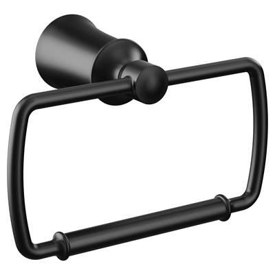 Moen Matte Black Towel Ring by Moen