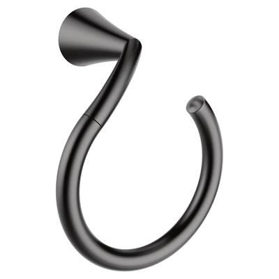 Moen Matte Black Towel Ring by Moen