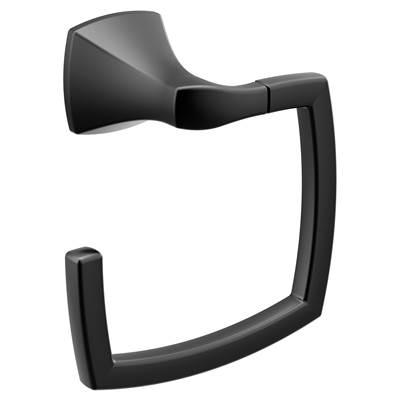 Moen Matte Black Towel Ring by Moen