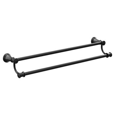Moen Matte Black 24'' Double Towel Bar by Moen