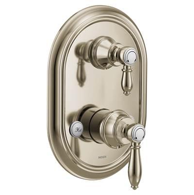 Moen Weymouth M-CORE 3-Series 2-Handle Shower Trim with Integrated Transfer Valve in Polished Nickel (Valve Sold Separately) by Moen