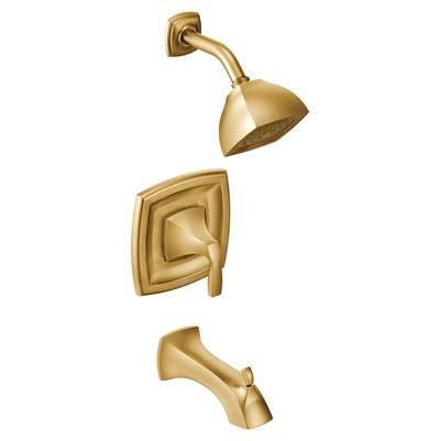 Moen Voss Posi-Temp Single-Handle Tub and Shower Trim Kit with Eco-Performance in Brushed Gold (Valve Sold Separately) by Moen