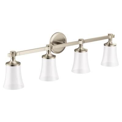 Moen Brushed Nickel Four Globe Bath Light by Moen