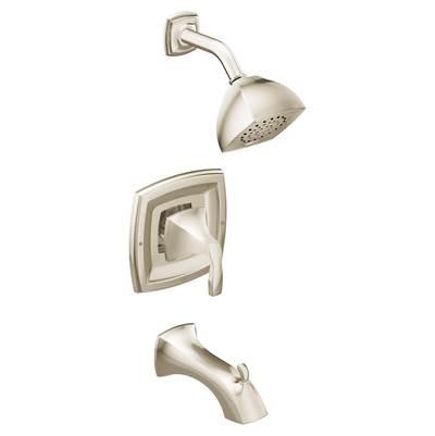 Moen Voss Posi-Temp 1-Handle Tub and Shower Trim Kit in Polished Nickel (Valve Sold Separately) by Moen