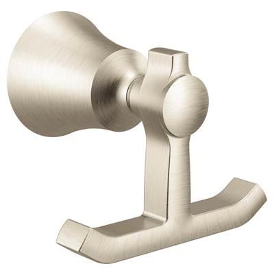 Moen Brushed Nickel Double Robe Hook by Moen