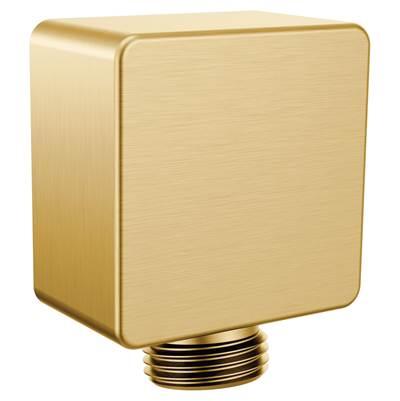Moen Square Drop Ell Handheld Shower Wall Connector, Brushed Gold by Moen