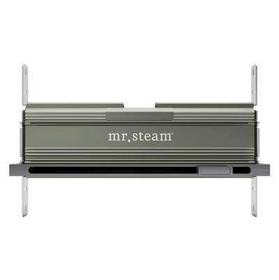 Mr. Steam Linear 16 In. W. Steamhead with Aromatherapy Reservoir in - Brilliant Black by Mr. Steam
