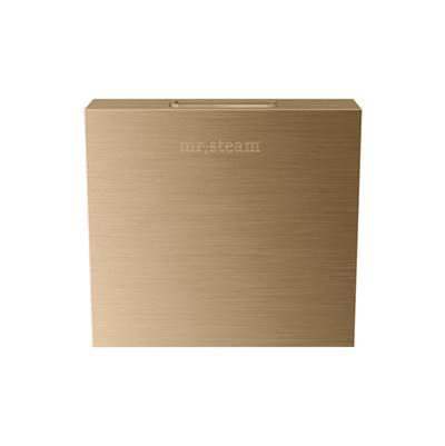 Mr. Steam Designer 3 In. Steamhead with Aromatherapy Reservoir in Square - Brushed Bronze by Mr. Steam