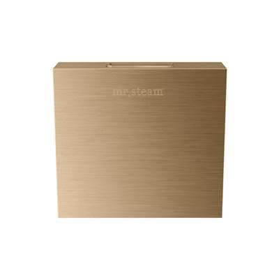 Mr. Steam Designer 3 In. Steamhead with Aromatherapy Reservoir in Square - Brushed Bronze by Mr. Steam