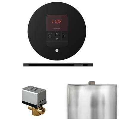 Mr. Steam Basic Butler Steam Shower Control Package with Round Itempo Control and Linear...