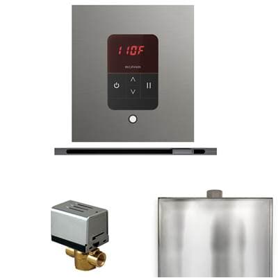 Mr. Steam Basic Butler Steam Shower Control Package with Square Itempo Control and Linear...