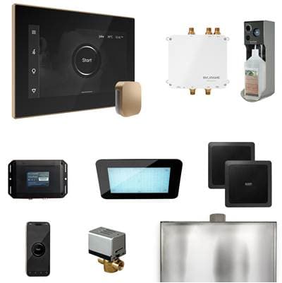Mr. Steam Bliss Steam Shower Control Package with Isteamx Control and Steamhead in Black Brushed... by Mr. Steam