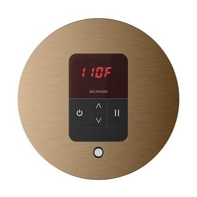 Mr. Steam Itempo Round Steam Shower Control and Steamhead in - Brushed Bronze