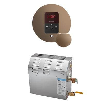 Mr. Steam MS 5 Kw (5000 W) Steam Shower Generator Package with Round Itempo Control in Nouveau... by Mr. Steam