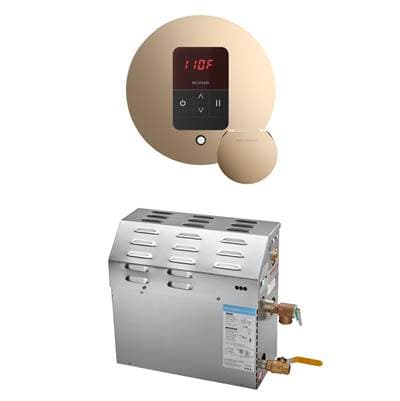 Mr. Steam MS 5 Kw (5000 W) Steam Shower Generator Package with Round Itempo Control - Polished... by Mr. Steam