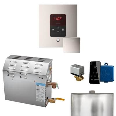 Mr. Steam MS 9 Kw (9000 W) Steam Shower Generator Package with Square Itempo Control in Polished...
