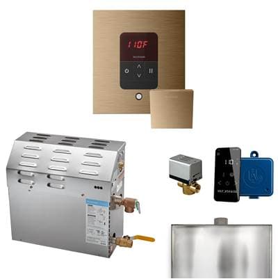 Mr. Steam MS 9 Kw (9000 W) Steam Shower Generator Package with Square Itempo Control in Brushed... by Mr. Steam