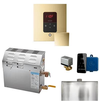 Mr. Steam MS 9 Kw (9000 W) Steam Shower Generator Package with Square Itempo Control in Polished...