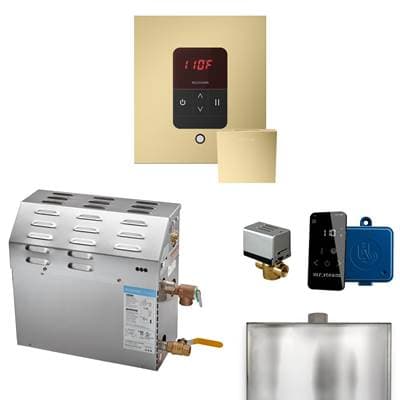 Mr. Steam MS 15 Kw (15000 W) Steam Shower Generator Package with Square Itempo Control in Satin...