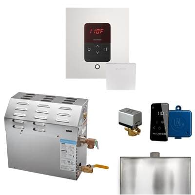 Mr. Steam MS 12 Kw (12000 W) Steam Shower Generator Package with Square Itempo Control in White... by Mr. Steam