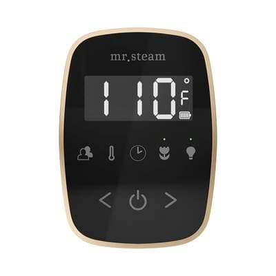 Mr. Steam Tempoflex Steam Shower Control and Steamhead in Black Brushed Bronze - Black with... by Mr. Steam
